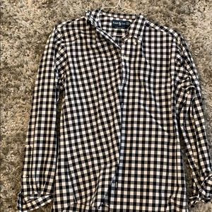 Ralph Lauren M Black Checkered Oxford
